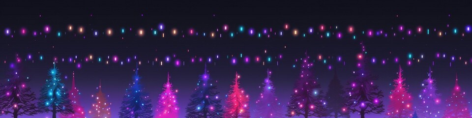 blue night timechristmas themed web banner, bells christmas trees, santa background wallpaper grit scratch grain effects