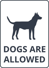 Dogs are allowed Symbol
