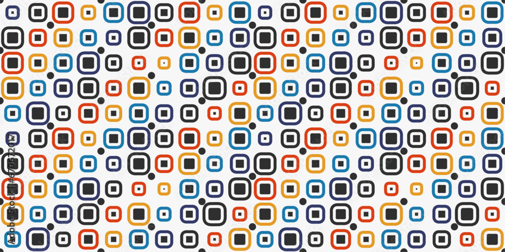 Poster Abstract background of squared shapes. Can be seamless, vector background of abstract texture.