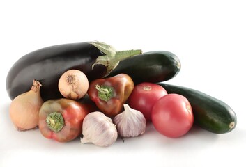 various vegetables for cooking meals or as salads