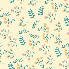 Abstract flower pattern background. Vector illustration.