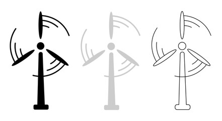 wind turbine on a white background