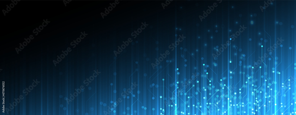 Poster Technology Network Background.. Science and technology presentation background. Big data connectivity software development wallpaper