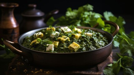 Palak Paneer - Spinach Paneer Curry from India