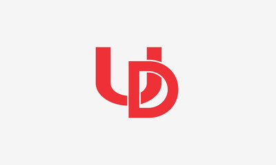 UD, DU, Abstract Letters Logo Monogram