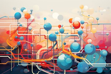 connectivity abstract illustration