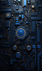 Fototapeta premium Motherboard, abstract technology background