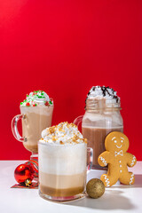 Autumn winter coffee latte set