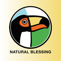 Colorful animal mascot vector illustration.