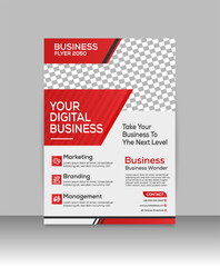 Corporate business flyer vector template