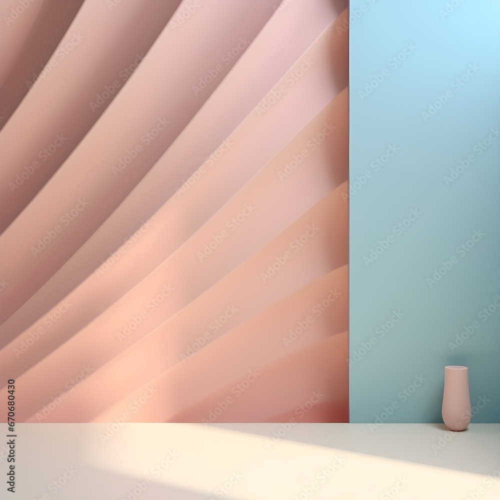 Poster abstract light background with colorful gradient blurry smooth wave. generative ai