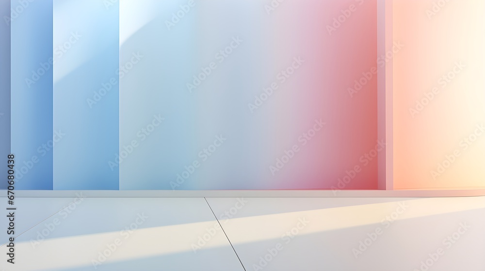 Poster abstract light background with colorful gradient blurry smooth wave. generative ai