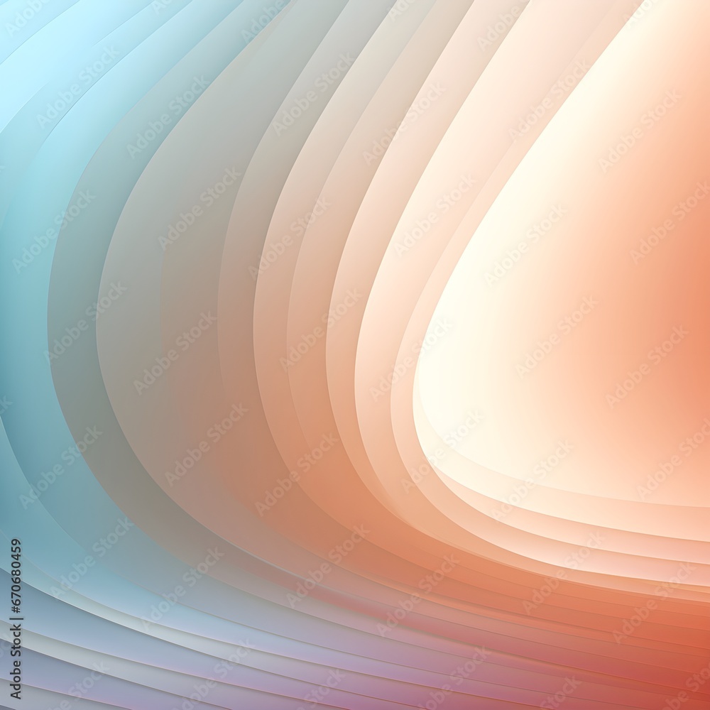 Poster abstract light background with colorful gradient blurry smooth wave. generative ai