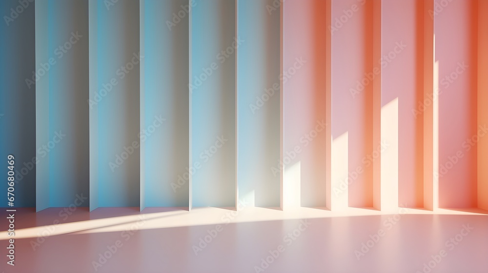 Poster abstract light background with colorful gradient blurry smooth wave. generative ai
