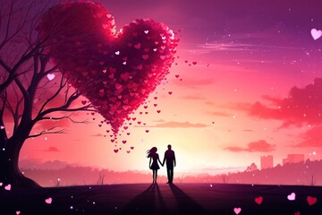 Beautiful valentines day background