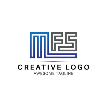 MFS letter logo design icon