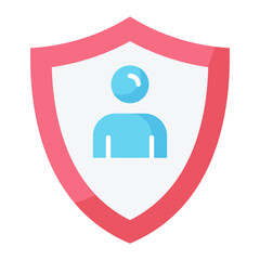 User Protection Flat Icon