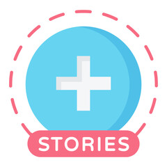 Social Media Stories Flat Icon