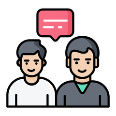 Forum Discussion Line Color Icon