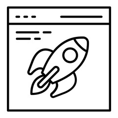 Social Startup Outline Icon