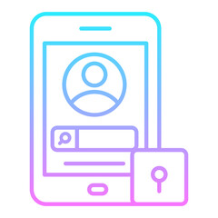 Account Security Gradient Icon