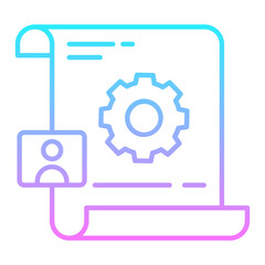 Account Setting Gradient Icon