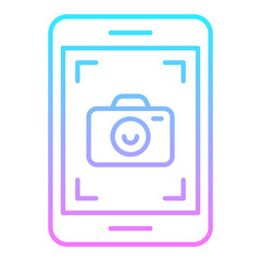 Phone Camera Gradient Icon