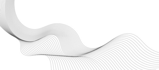 Abstract black smoky lines background with copy space.