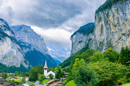 Lauterbrunnen is a picturesque and enchanting Swiss village nestled in the heart of the Bernese Oberland region. 