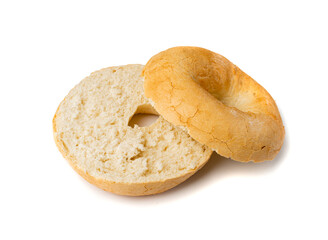 Bagel, Round Bread Bun, Wheat Bakery with Grains And Seeds for Breakfast, Plain Circle Bagel Bread