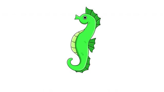 animated video of the seahorse icon