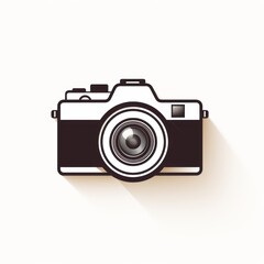 Fototapeta premium minimalist camera pictogram