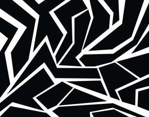 Abstract background with irregular geometric lines pattern