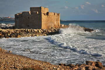 Castle in Pathos. Cyprus - 670700675