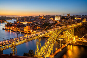Ponte Dom Luis I, Luis I Bridge..Porto, Oporto, Portugal, Europe
