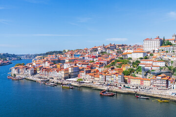 Naklejka na ściany i meble Ribeira, Historic Part..Porto, Oporto, Portugal, Europe