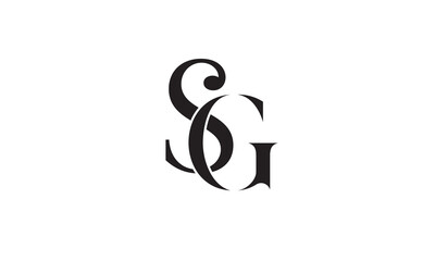 SG,GS ,S ,G Abstract Letters Logo Monogram