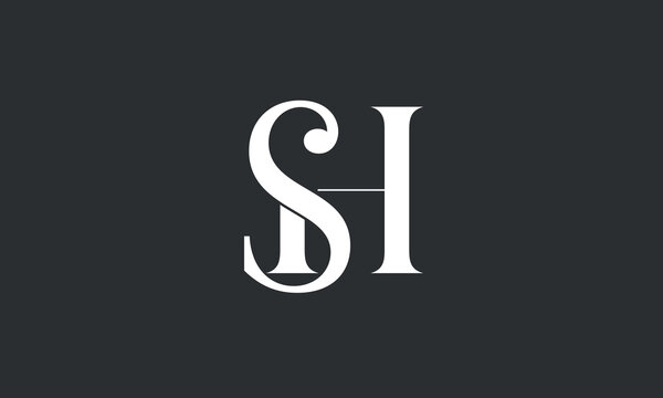 Alphabet Letters SH or HS logo