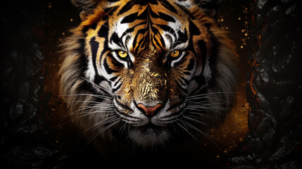 Fototapeta na wymiar tigre majestoso 