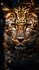 leopardo retrato macro fotografia 