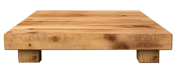 wooden pallet, euro pallet isolated on the transparent background PNG.