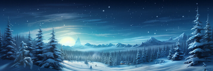 Winter wonderland background