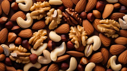 Foto op Plexiglas nuts and dried fruit © Alex