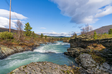 Tessanden, a tributary of the Sjoa River in Jotunheim National Park, Norway