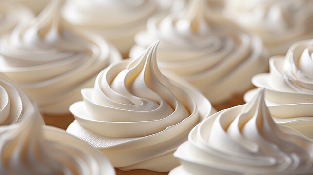  a close up of a bunch of cupcakes with white frosting on top of each of the cupcakes.  generative ai