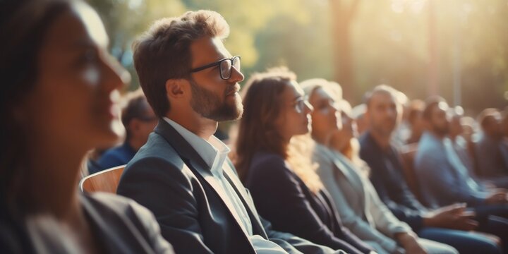 Sunny Park Seminar: Business Audience Gathered for Conference. Generative ai