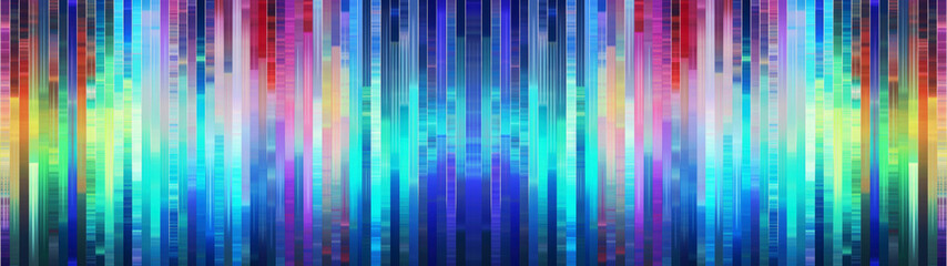 Colored screenlines as vertical stripes, like TV digital signal, seamless pattern, abstract background banner design
