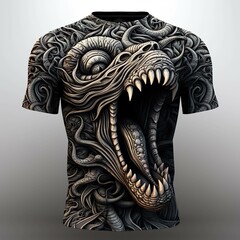 "Gruselige Kreaturen & Dunkle Mächte: Einzigartige T-Shirt Designs - Von durchscheinenden Gespenstern bis zu blutrünstigen Zombies, entdecken Sie das Unheimliche in jedem Bild!"