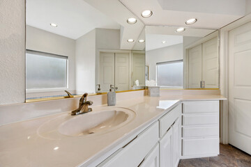a home bathroom 