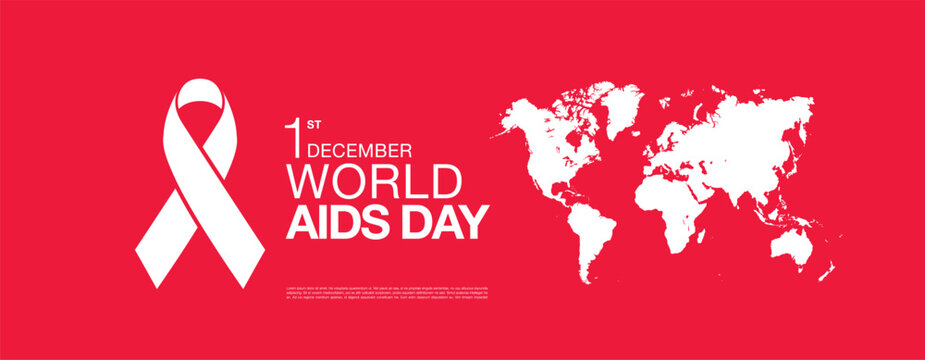 world aids day poster layout design, vector illustration